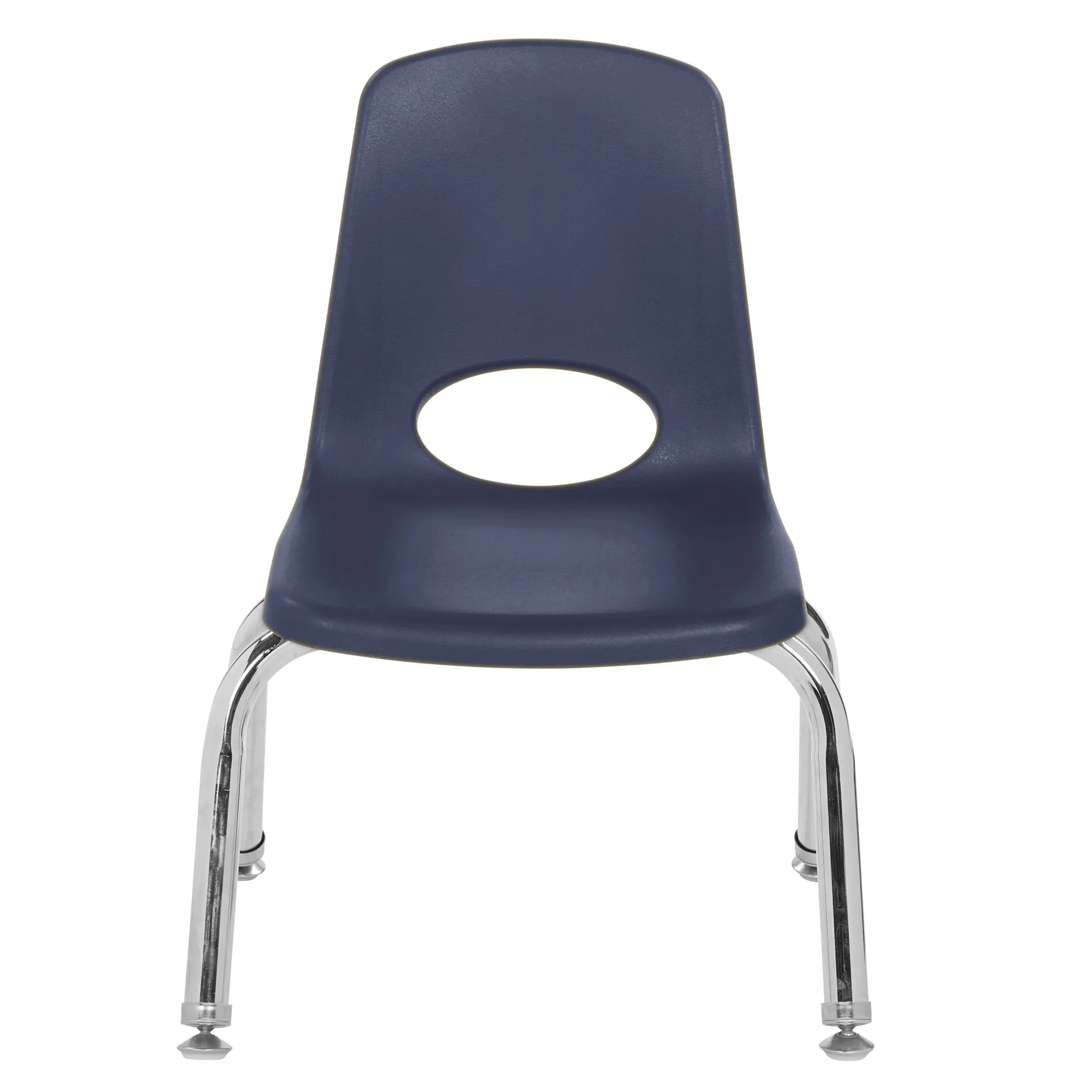 10" Navy Stack Chairs | Set of 2 | Durable Classroom Seating