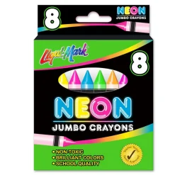 Neon Jumbo Crayons - Set of 8