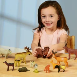 North American Forest Animals | 14 Piece Playset