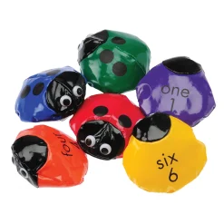 Numbered Ladybug Beanbags – Set of 6