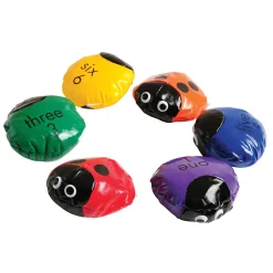 Numbered Ladybug Beanbags – Set of 6