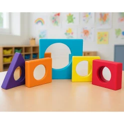 Observation Mirrors Set | 5 Piece Set of Colorful Child-Friendly Mirrors