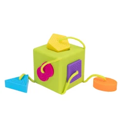 Oombee Cube Shape Sorter | Tactile Exploration Toy