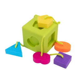 Oombee Cube Shape Sorter | Tactile Exploration Toy