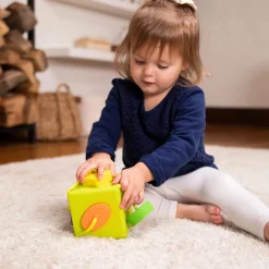 Oombee Cube Shape Sorter | Tactile Exploration Toy