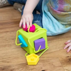 Oombee Cube Shape Sorter | Tactile Exploration Toy