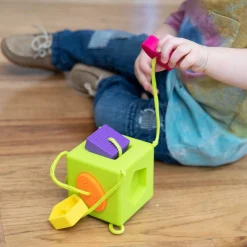 Oombee Cube Shape Sorter | Tactile Exploration Toy