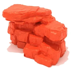 4' Orange Boulder Climber | Realistic Rock Climbing Playground Equipment