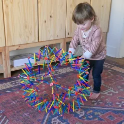 Original Rainbow Hoberman Sphere | Expanding Sensory Ball