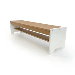 outdoorED™ Bench | Weather-Resistant Outdoor Classroom Bench with Storage Shelf