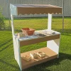 outdoorED™ Market Stand | Weather-Resistant Outdoor Pretend Play Stand with Awning & Storage Shelf