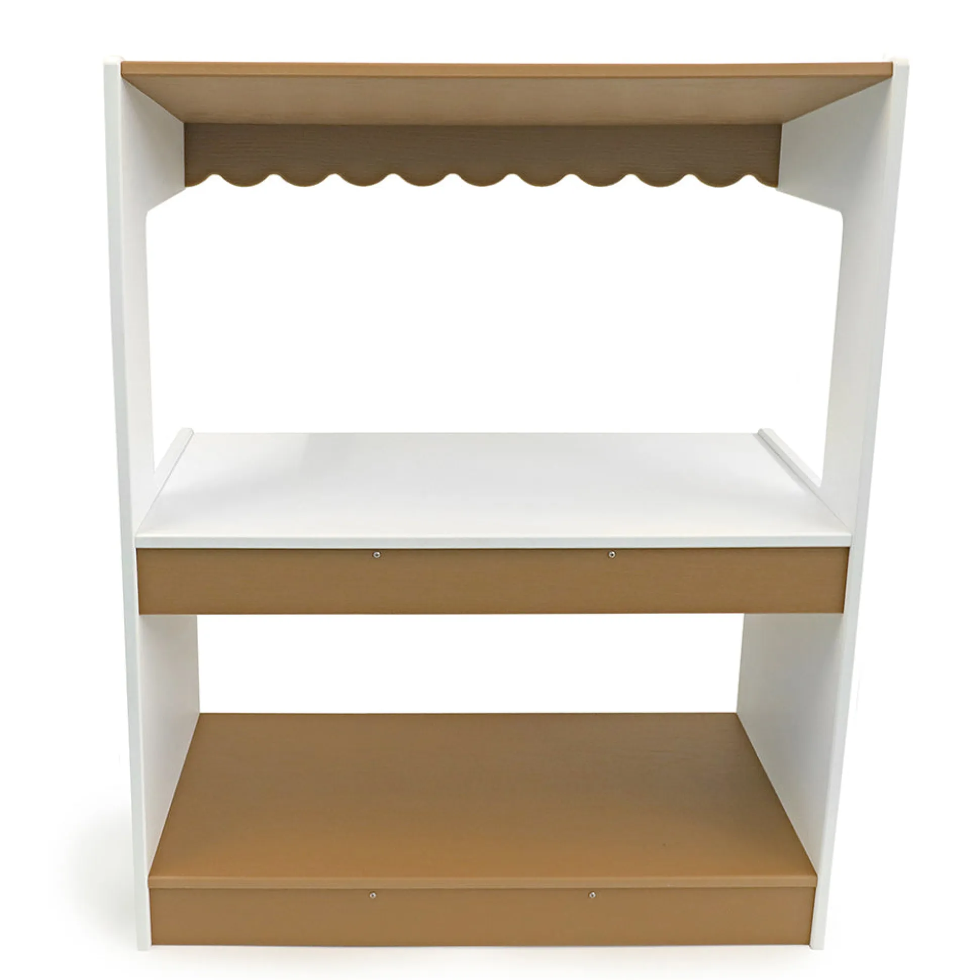 outdoorED™ Market Stand | Weather-Resistant Outdoor Pretend Play Stand with Awning & Storage Shelf