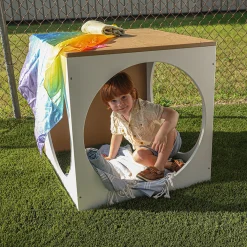 outdoorED™ Play House Cube | Weather-Resistant Outdoor Play Cube for Reading, Relaxation & Imaginative Play