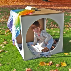 outdoorED™ Play House Cube | Weather-Resistant Outdoor Play Cube for Reading, Relaxation & Imaginative Play