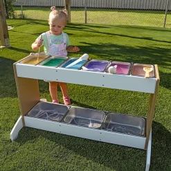 outdoorED™ Potion Station | Weather-Resistant Outdoor Mixing & Sensory Play Table with Stainless Steel Trays