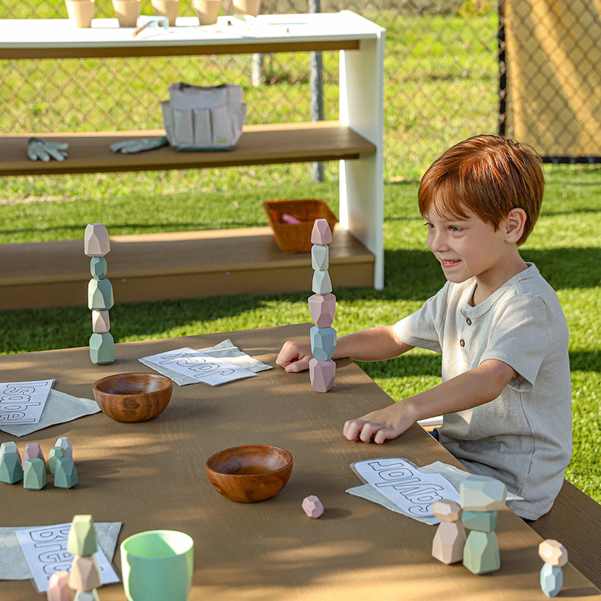 outdoorED™ Table | Weather-Resistant Outdoor Classroom Activity Table with Storage Shelf