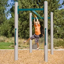 Overhead Track Ride Playground Challenge | Upper Body Strength & Coordination