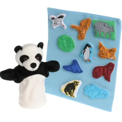 Panda Bear Puppet & 10-Piece Storytelling Props Set | Interactive Book Companion*