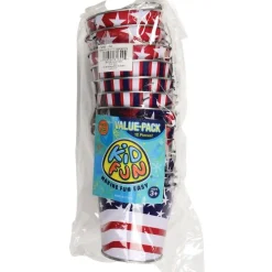 Patriotic Metal Buckets – Set of 12