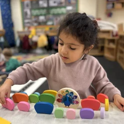 Pattern and Play Peacock Wooden Puzzle | Color Sorting, Patterning & Fine Motor Learning Toy