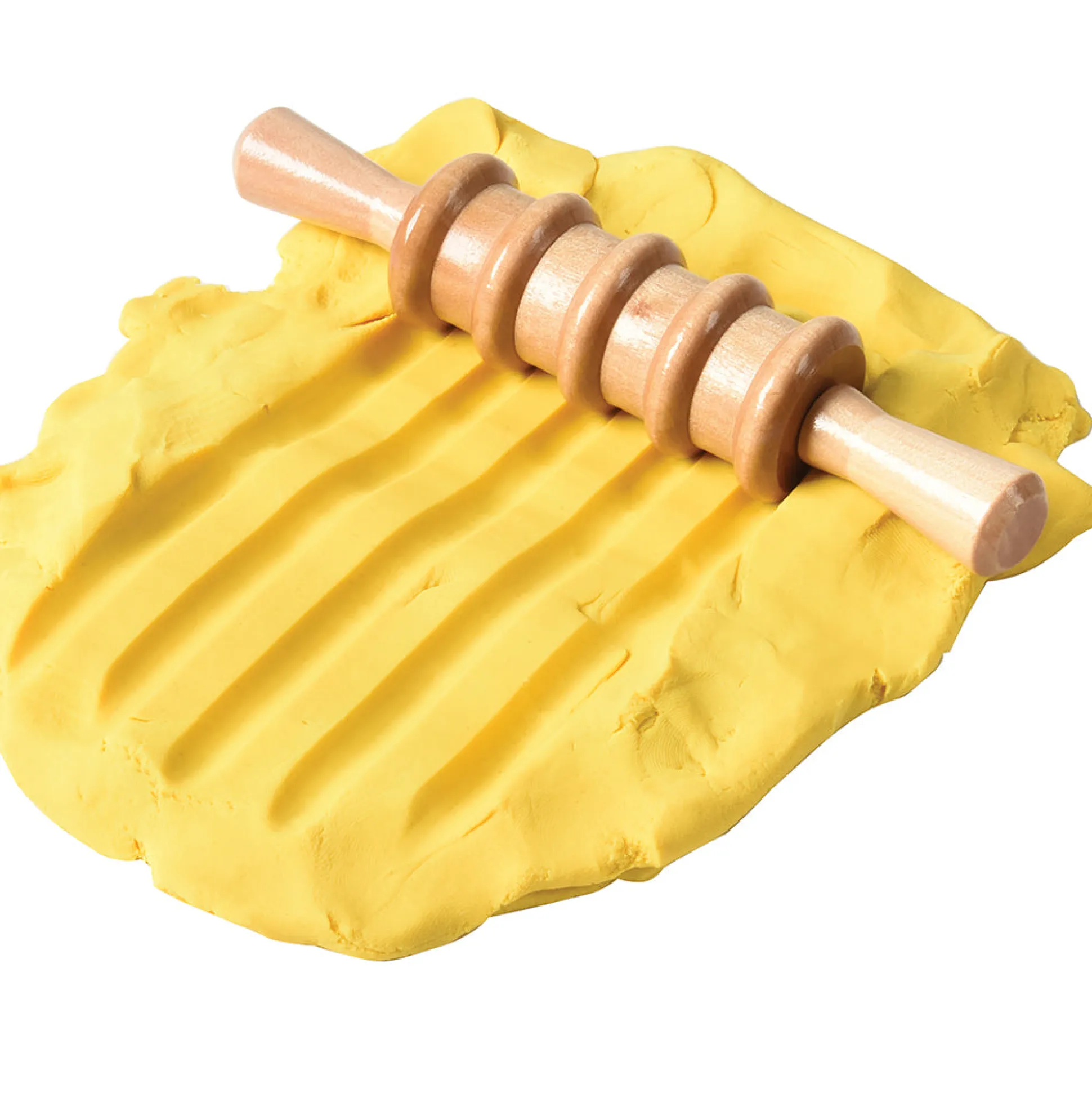 Patterned Wooden Clay Rollers | Set of 6 Sensory & Art Rolling Pins