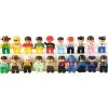 People Figurines for Preschool Building Bricks | 20-Piece Posable Community Helper Set