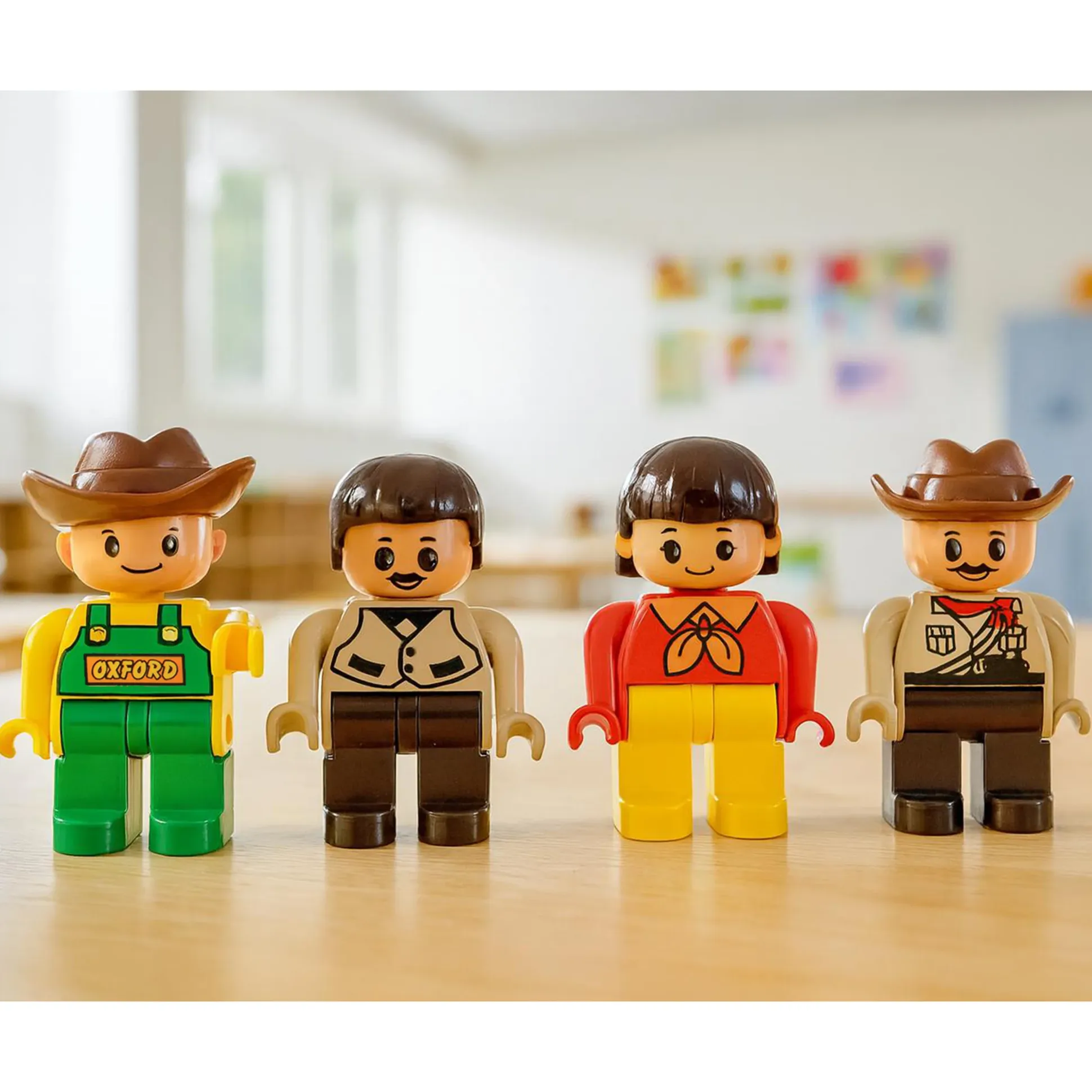 People Figurines for Preschool Building Bricks | 20-Piece Posable Community Helper Set