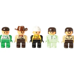 People Figurines for Preschool Building Bricks | 20-Piece Posable Community Helper Set