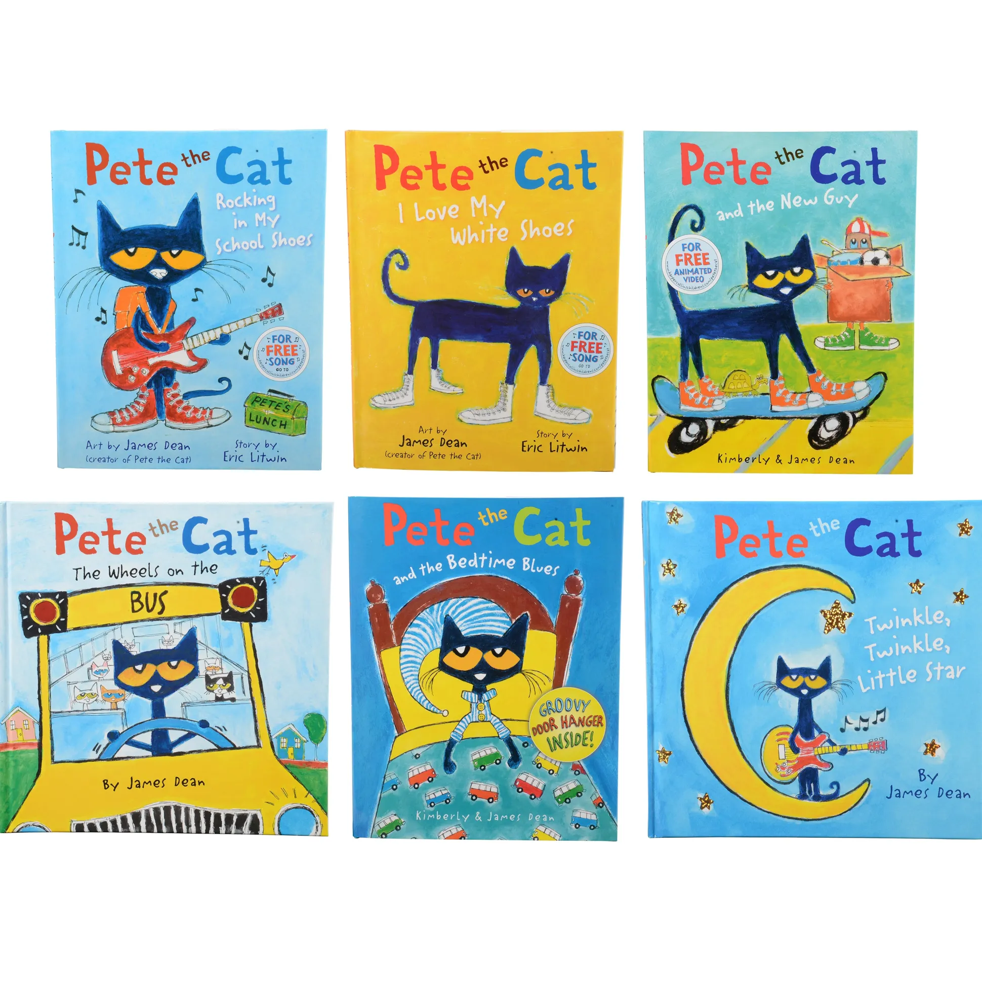 Pete the Cat Books 6-Piece Set | Children’s Story Collection