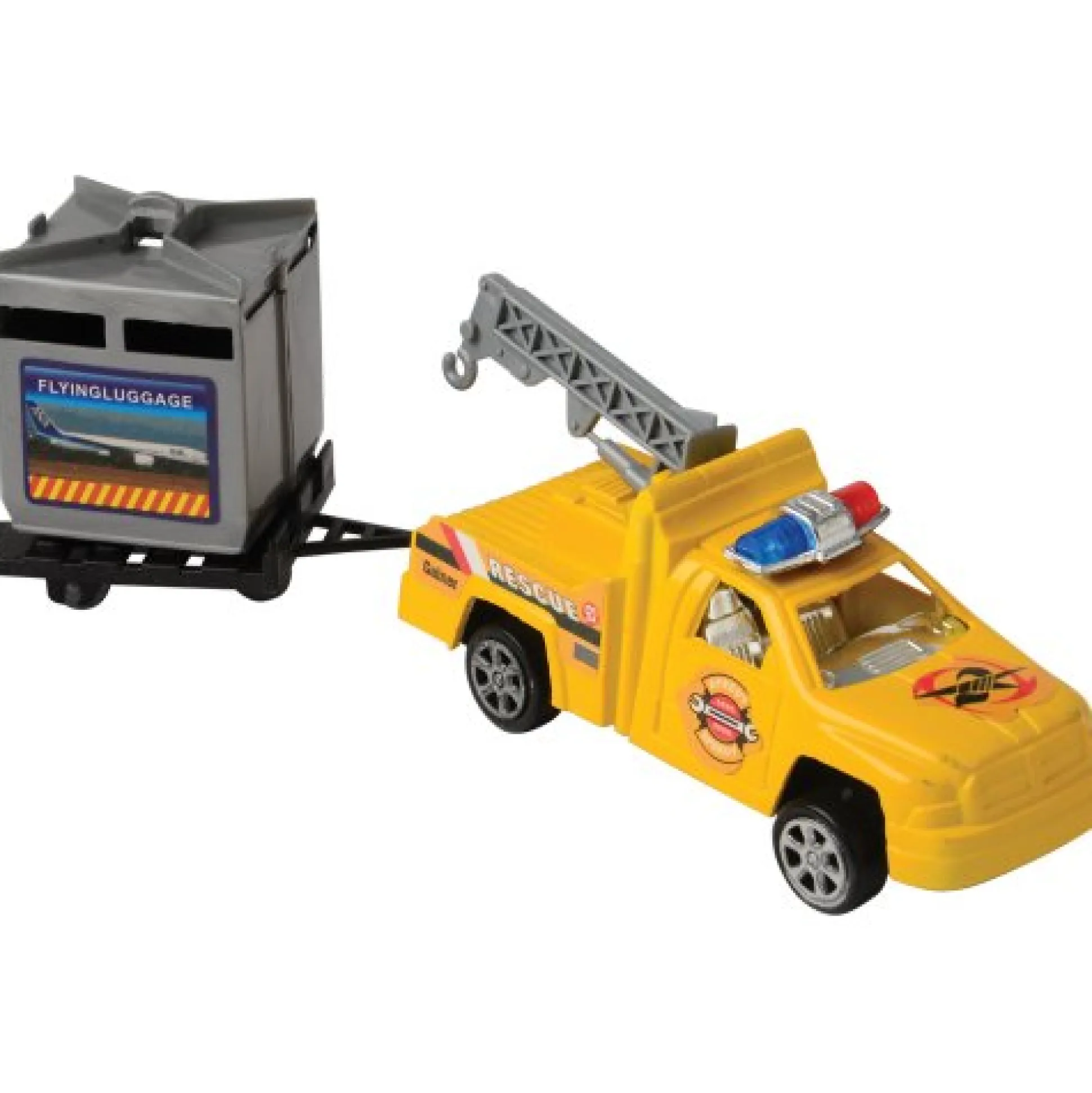 24-Piece Airport Playset with Vehicles, Helicopter, Airplane & Accessories
