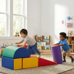 5 Piece Lightweight Vinyl Soft Play Forms | Toddler Cushioned Climbing & Crawling Shapes
