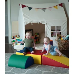 5 Piece Lightweight Vinyl Soft Play Forms | Toddler Cushioned Climbing & Crawling Shapes