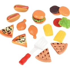 23-Piece Pretend Picnic Food Set | Durable Vinyl Play Food