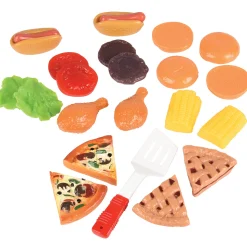 23-Piece Pretend Picnic Food Set | Durable Vinyl Play Food