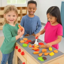 23-Piece Pretend Picnic Food Set | Durable Vinyl Play Food