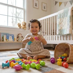 24-Piece Snap Bead Set | Easy Snap & Sort Toy for Toddlers