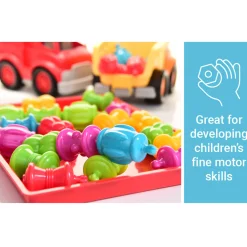 24-Piece Snap Bead Set | Easy Snap & Sort Toy for Toddlers