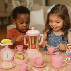 100+ Pieces | Wooden Pretend Play Mega Bundle | Dollhouse Set for Classrooms