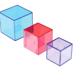 54-Piece Translucent Cube Blocks Set | Light Table STEM Building Manipulatives