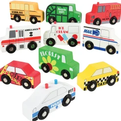 10-Piece Wooden Community Vehicle Set