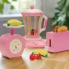 13-Piece Wooden Play Appliances Accessories Set with Blender, Toaster & Scale