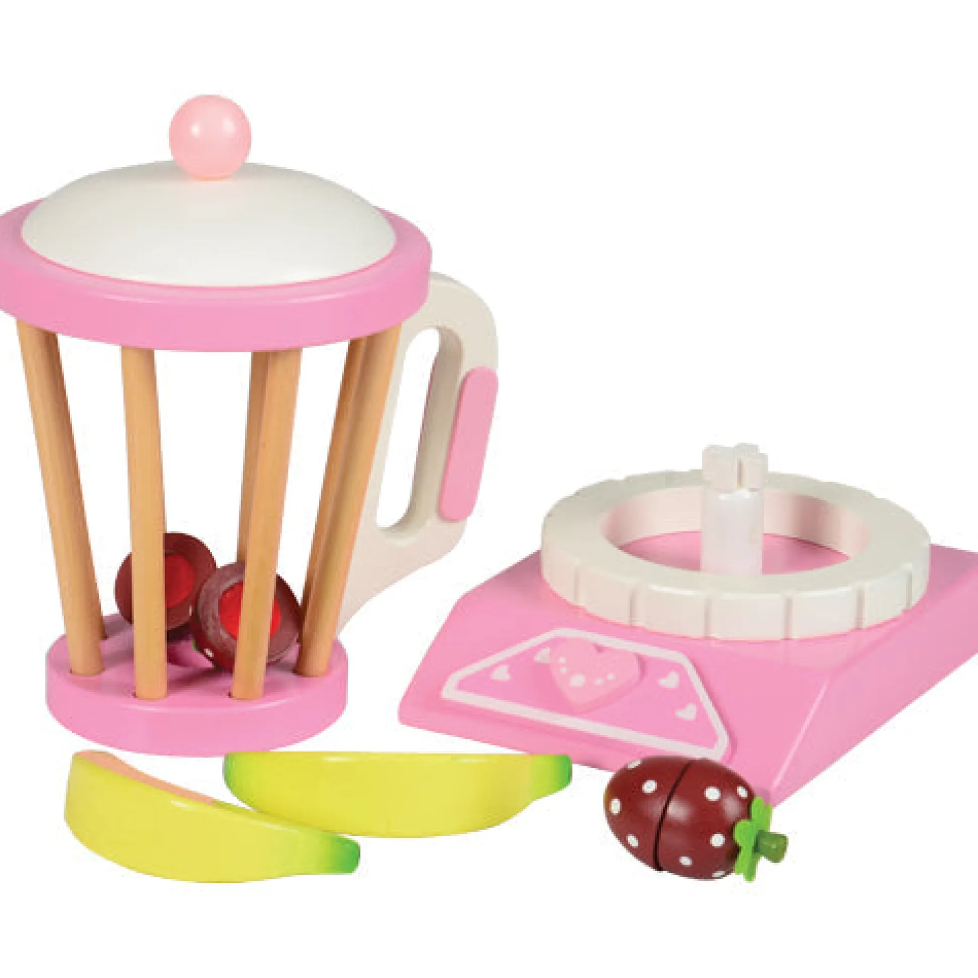 13-Piece Wooden Play Appliances Accessories Set with Blender, Toaster & Scale