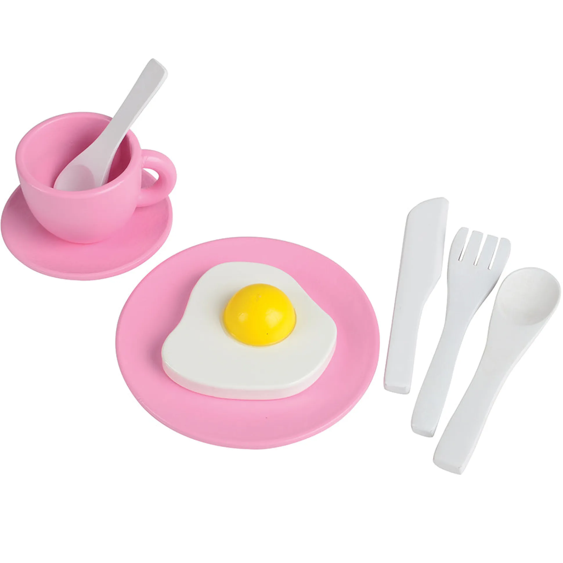 36-Piece Wooden Toy Dishes & Utensils Basics Set | including Pots, Pans