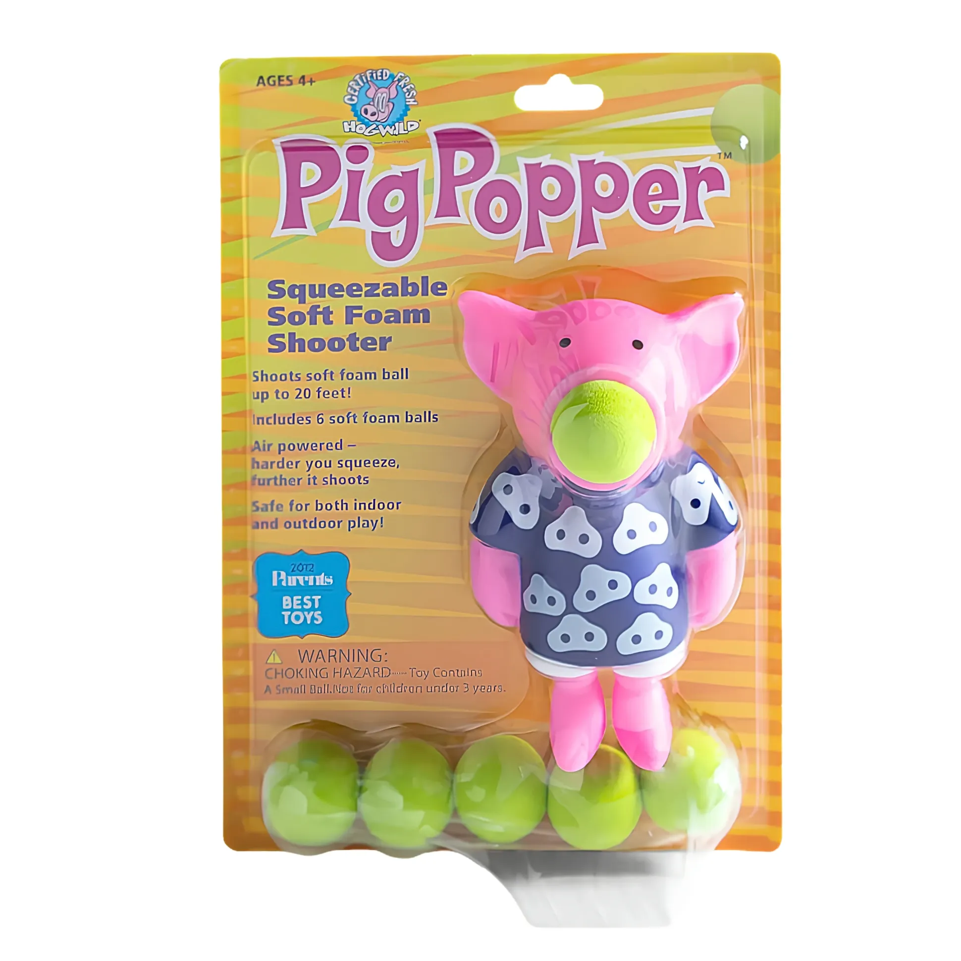 Pig Popper - STEM Air Powered Ball Launcher
