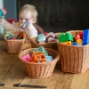 Plastic Wicker Baskets - Set of 9