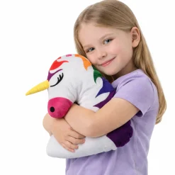 Plush Rainbow Unicorn SEL Buddy Pillow – 13"