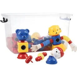 Popping Pals STEM Construction Set | 75-Piece Snap & Bend Building Toy for Creative Play and Early Engineering