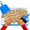 Portable Light Up Sand Table | Illuminated Sensory Play Tray with Included Sand, Tools & USB Charger