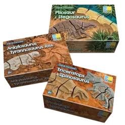 Prehistoric Fossil Dig & Build Set | 6 Dinosaur Skeletons Puzzle Kit