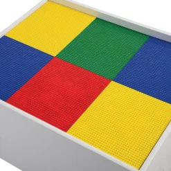 Preschool Building Brick Activity Table with Storage Drawer